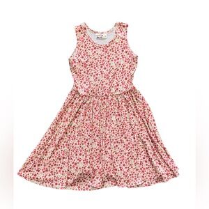 New Dot Dot Smile Tank Dress 5/6 Pink and Red Cherry Blossom Dress Soft & Comfy